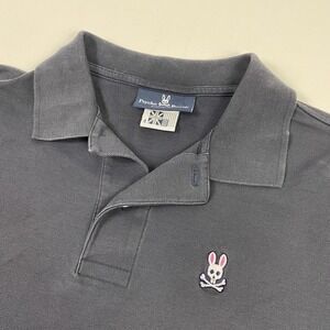 Psycho Bunny Polo Shirt Mens Large Pima Cotton Bunny Skull Classic Golf Tennis